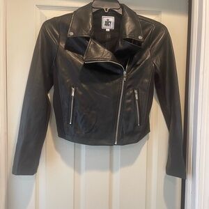 Juicy Couture Black Faux Leather Jacket